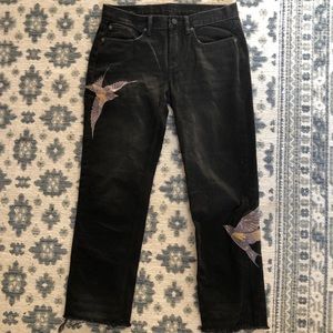 Brand new All Saints embroidered jeans!